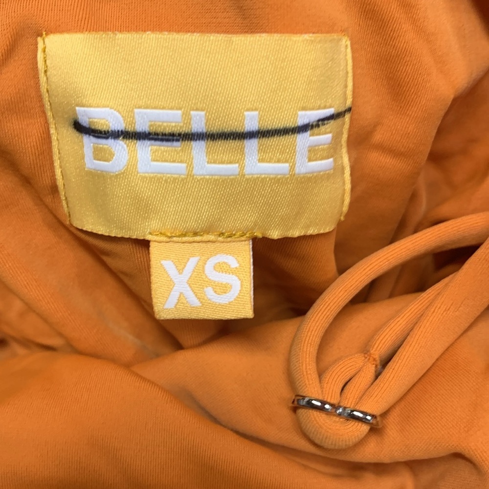 NWOT Belle the Label The Ruched Maillot One-Piece Swimsuit in Marmalade XS - Picture 10 of 10